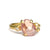 Pink Garnet Rough Luxe Ring
