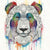 Rainbow Panda Print