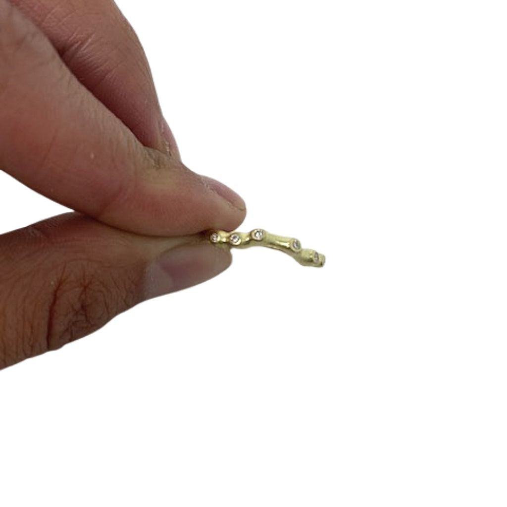 Natural Old European Cut Solitaire + Contour Band