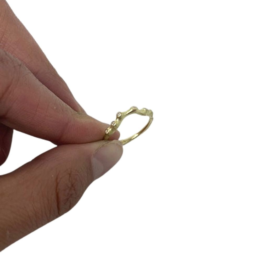 Natural Old European Cut Solitaire + Contour Band