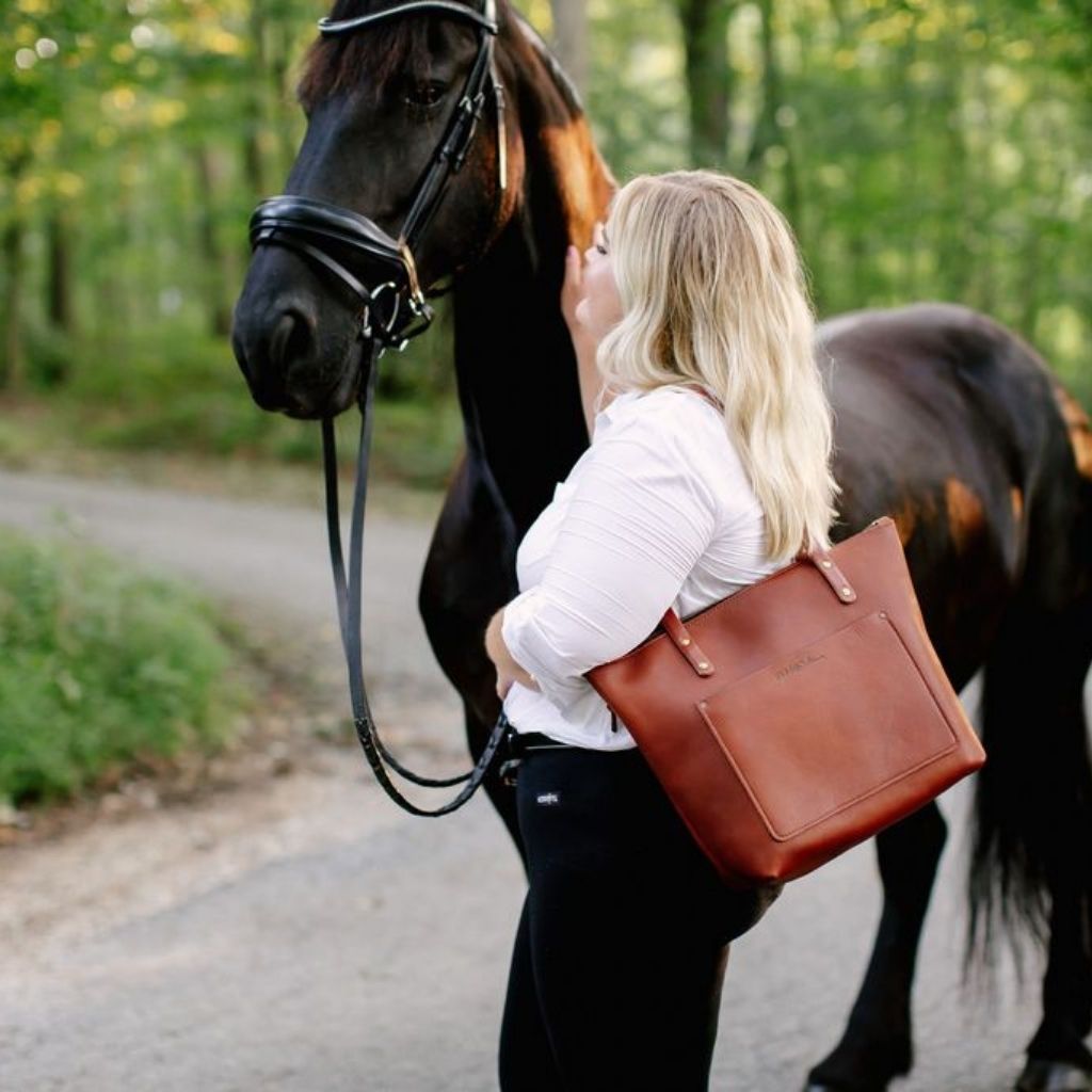 Urban Zipper Tote + Leather
