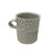 Handmade Ceramic Diamod Pattern Mug + White