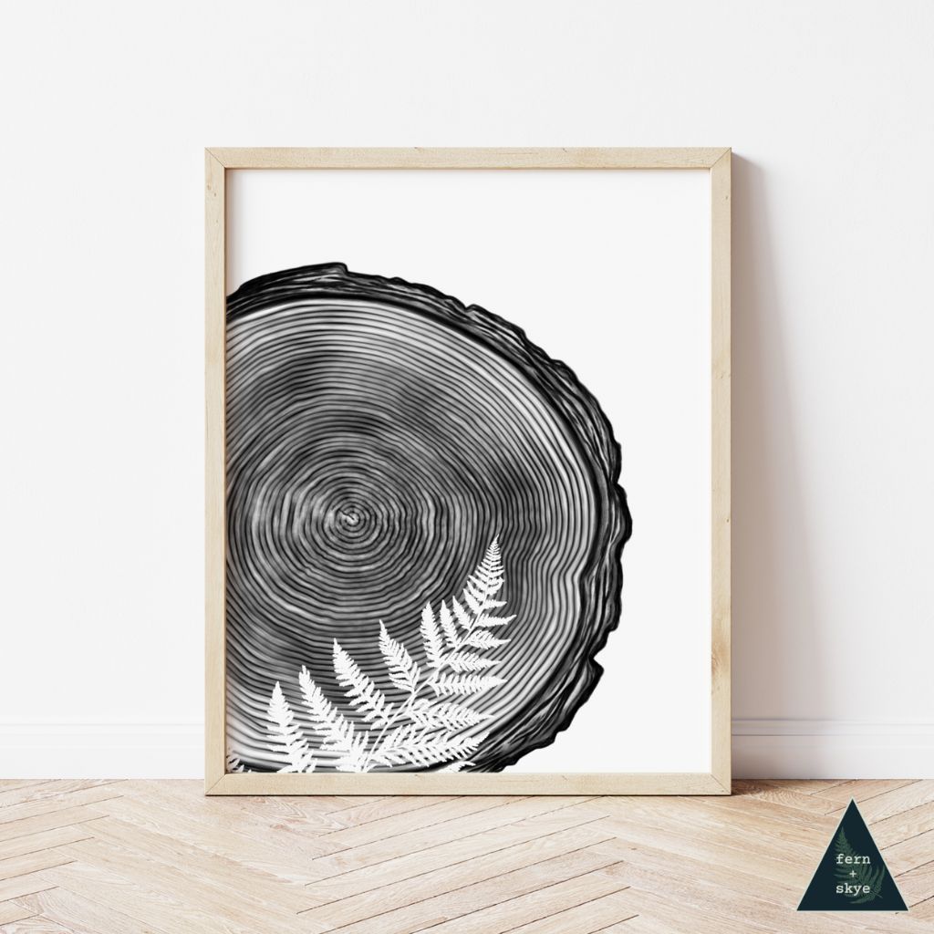 Fern + Woodslice Print