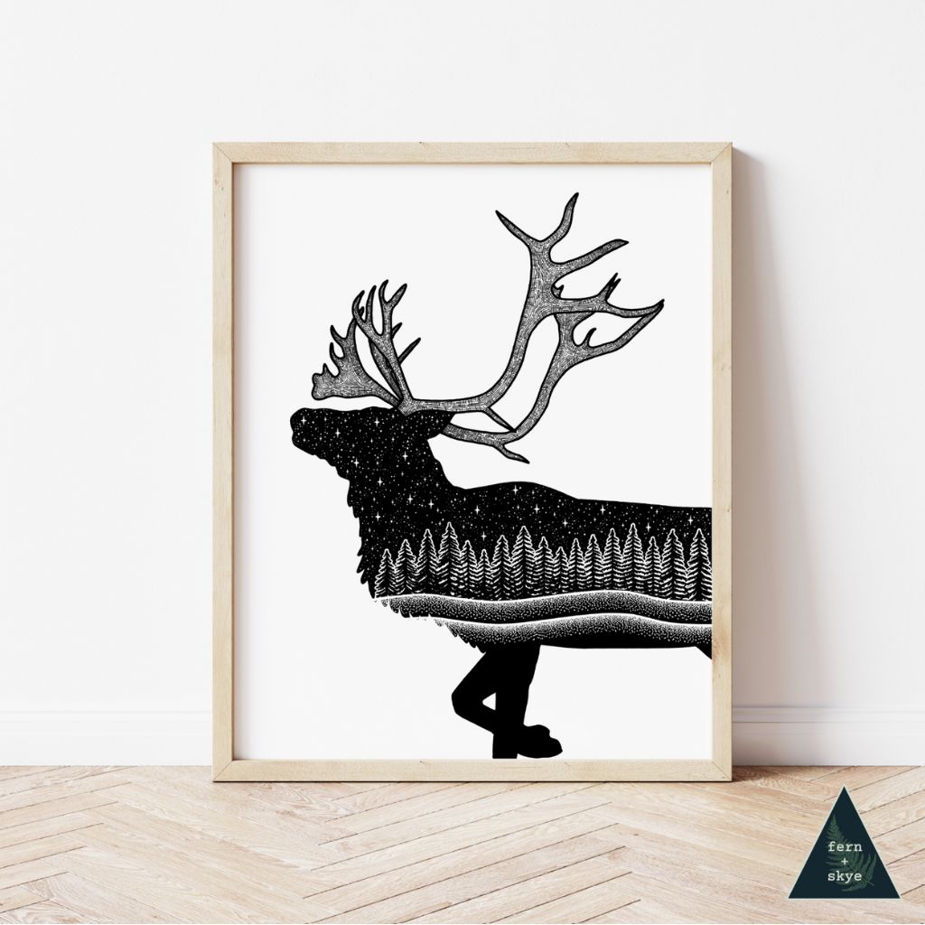 Caribou Print