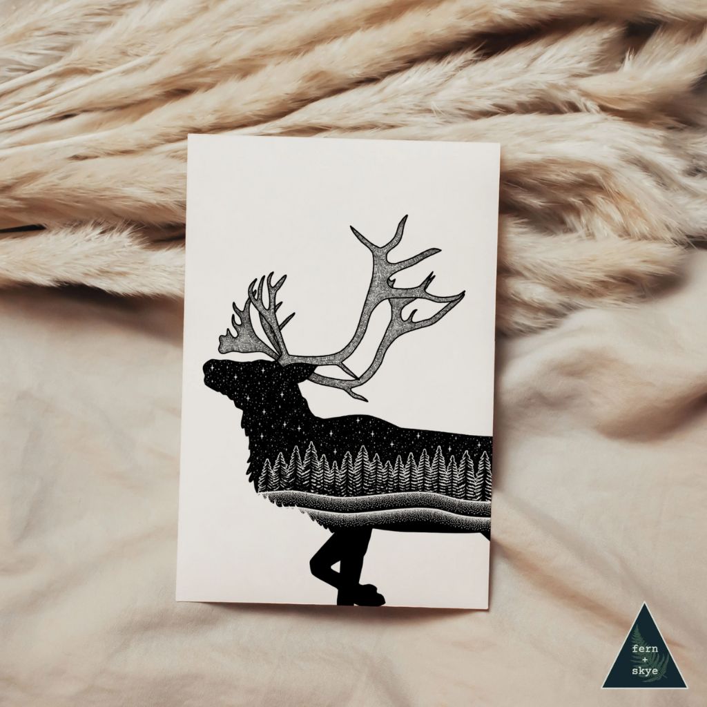 Caribou Forest Card