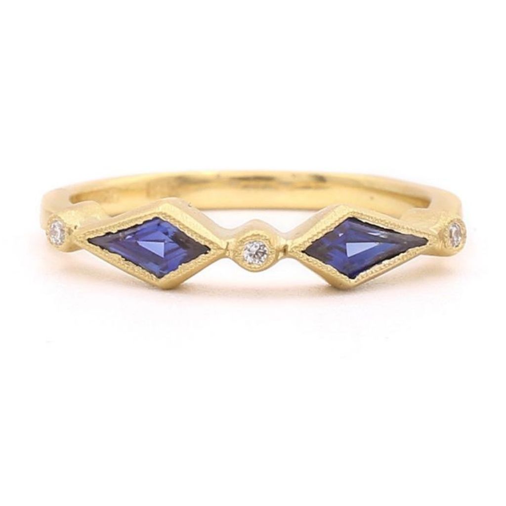Royal Kite Blue Sapphire + Diamond Ring