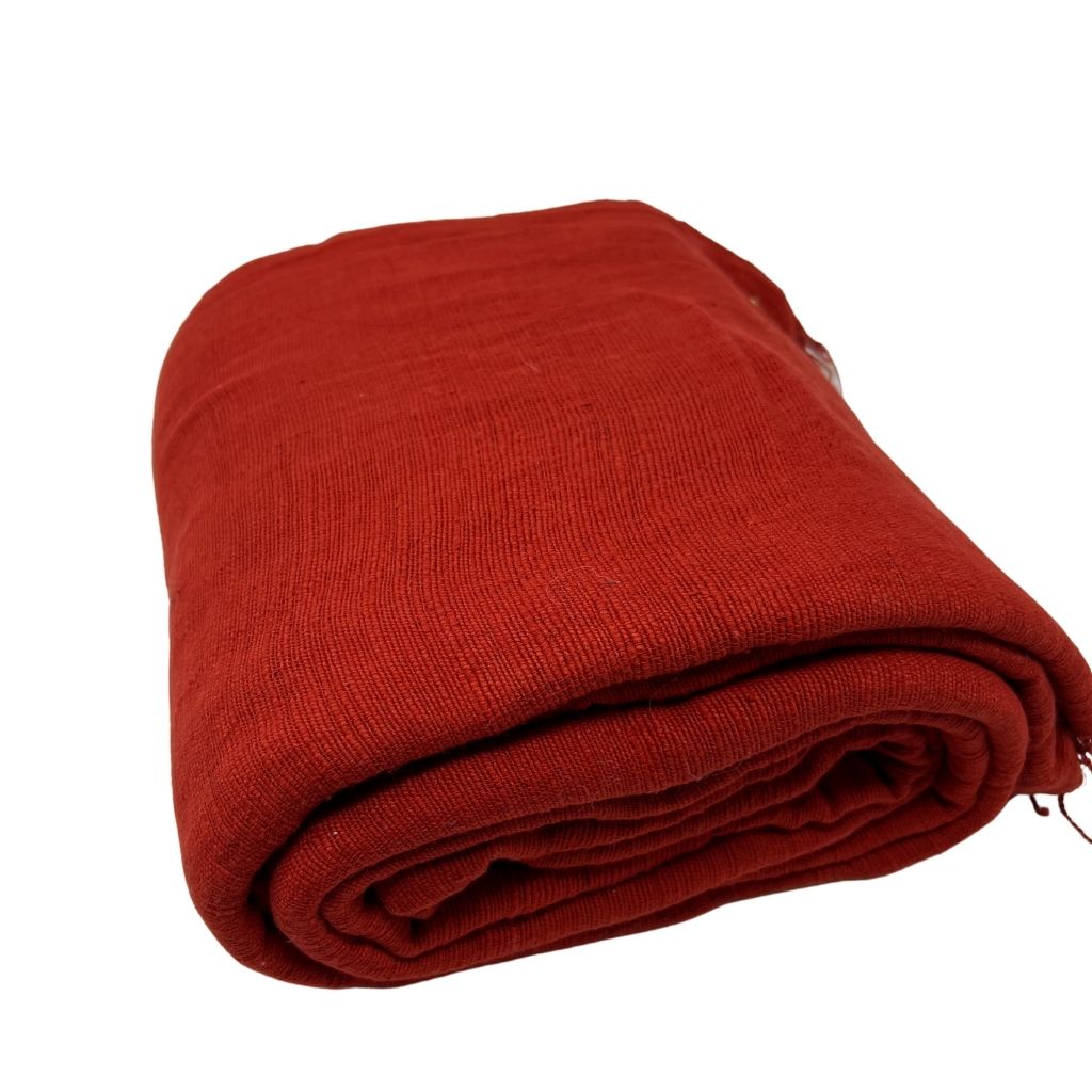 Handwoven Throw Blanket + Red