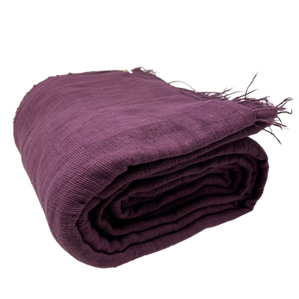 Handwoven Throw Blanket + Dark Purple