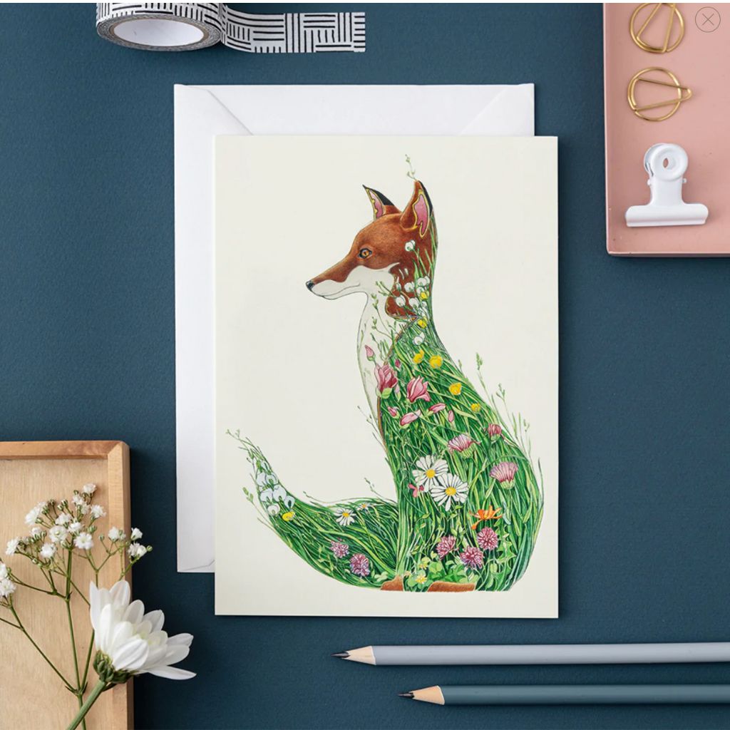 Fox In A Meadow Card