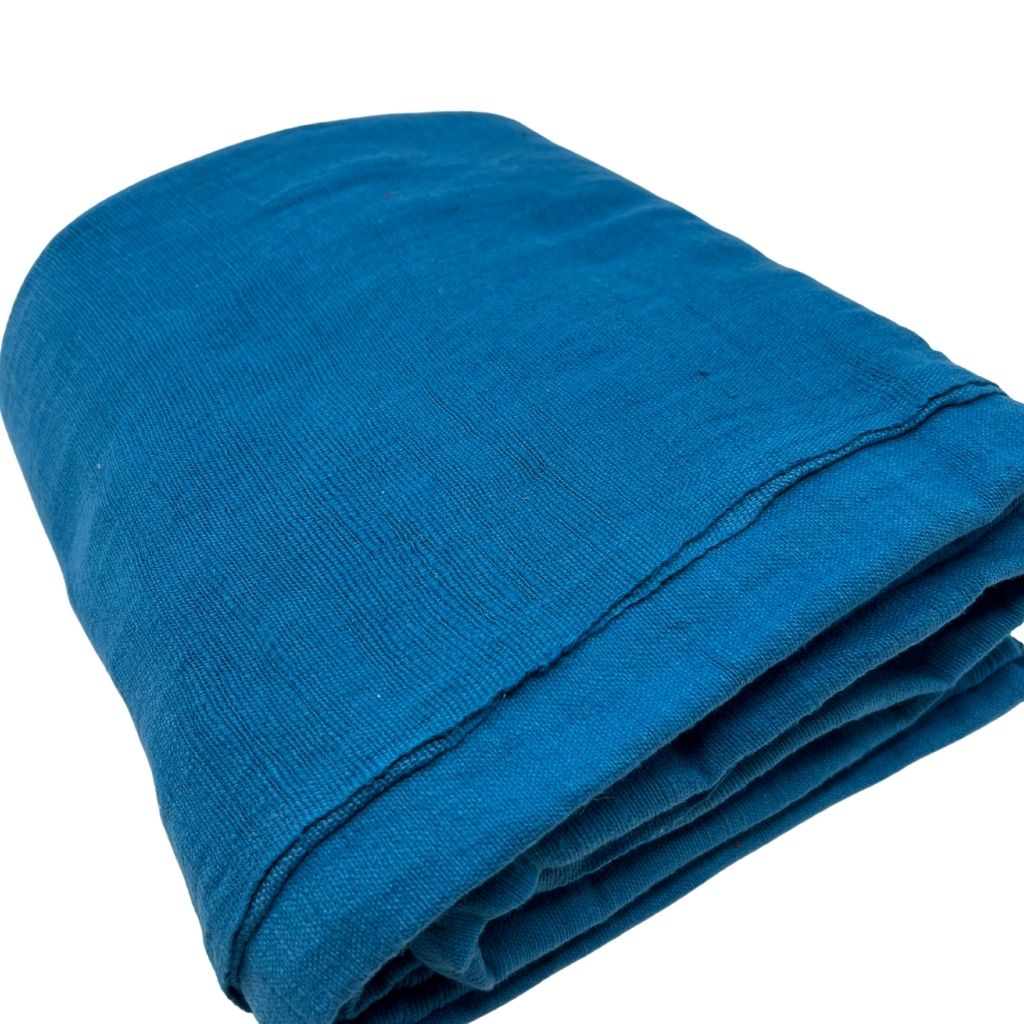 Handwoven Throw Blanket + Sky Blue