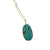 Oval Turquoise + Drop Necklace