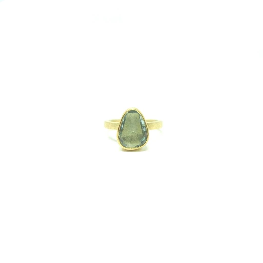 Aquamarine Gold Ring