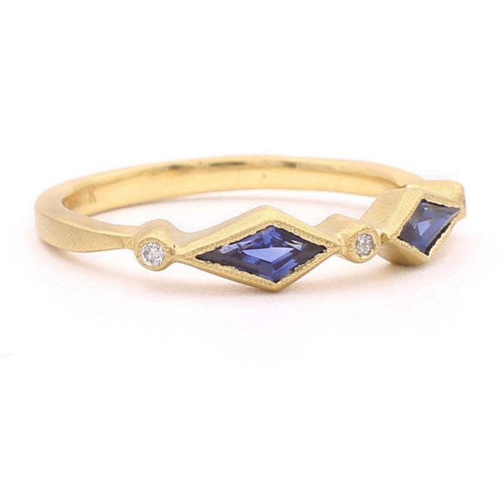 Royal Kite Blue Sapphire + Diamond Ring