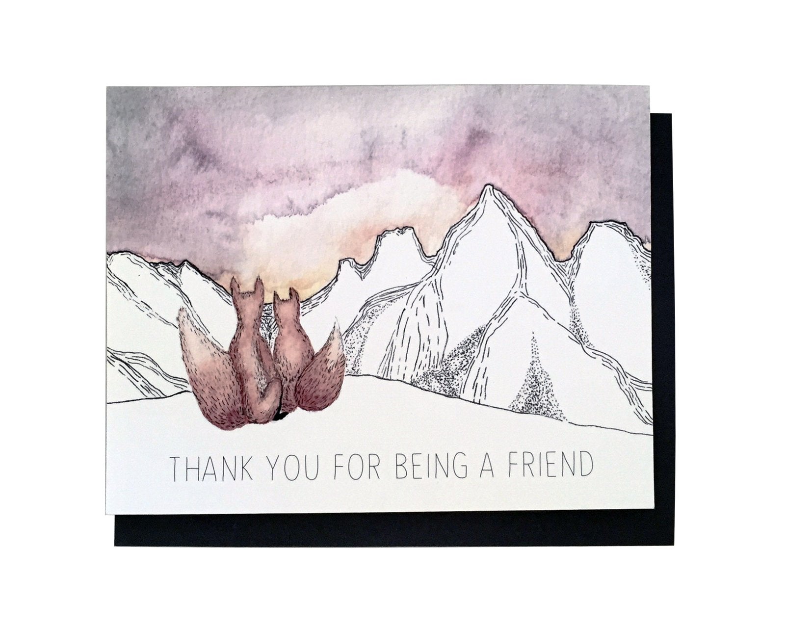 Fox Friend Thank You Card