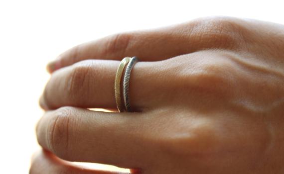 Sterling Silver Peak Ring