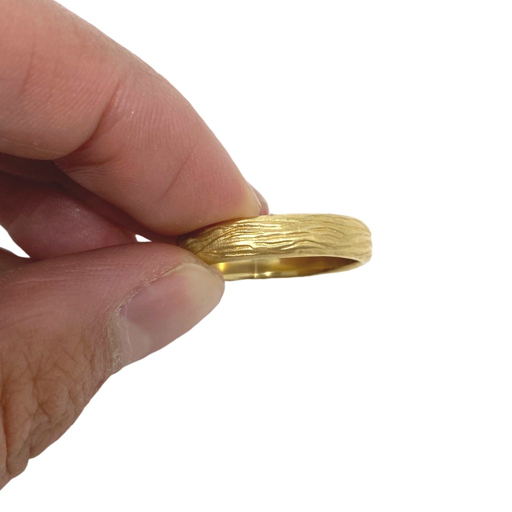 Mens Eucalyptus + Band 18k Gold