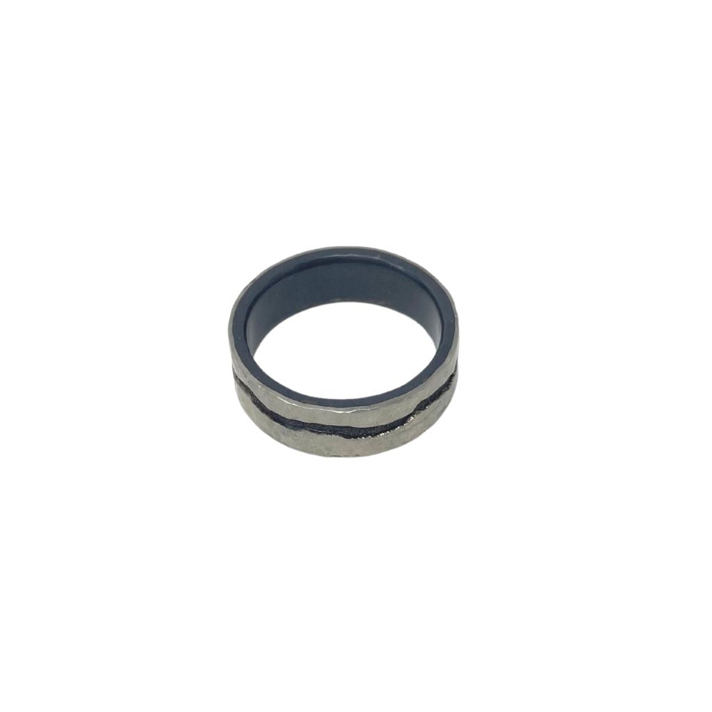 Hammered Platinum Band