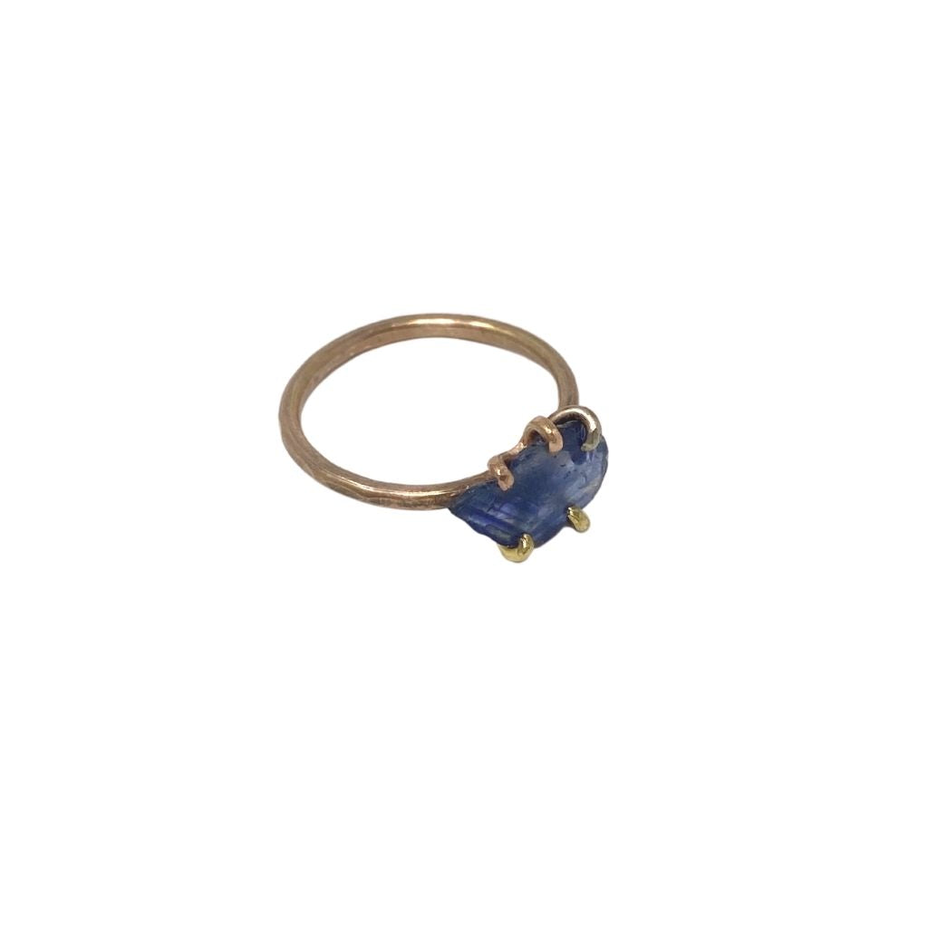 Thai Sapphire + Rose Gold Ring