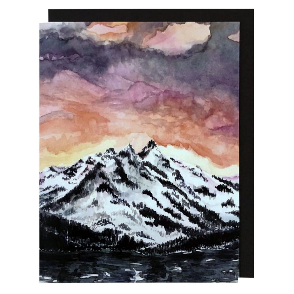 Mount Tallac Sunset Card