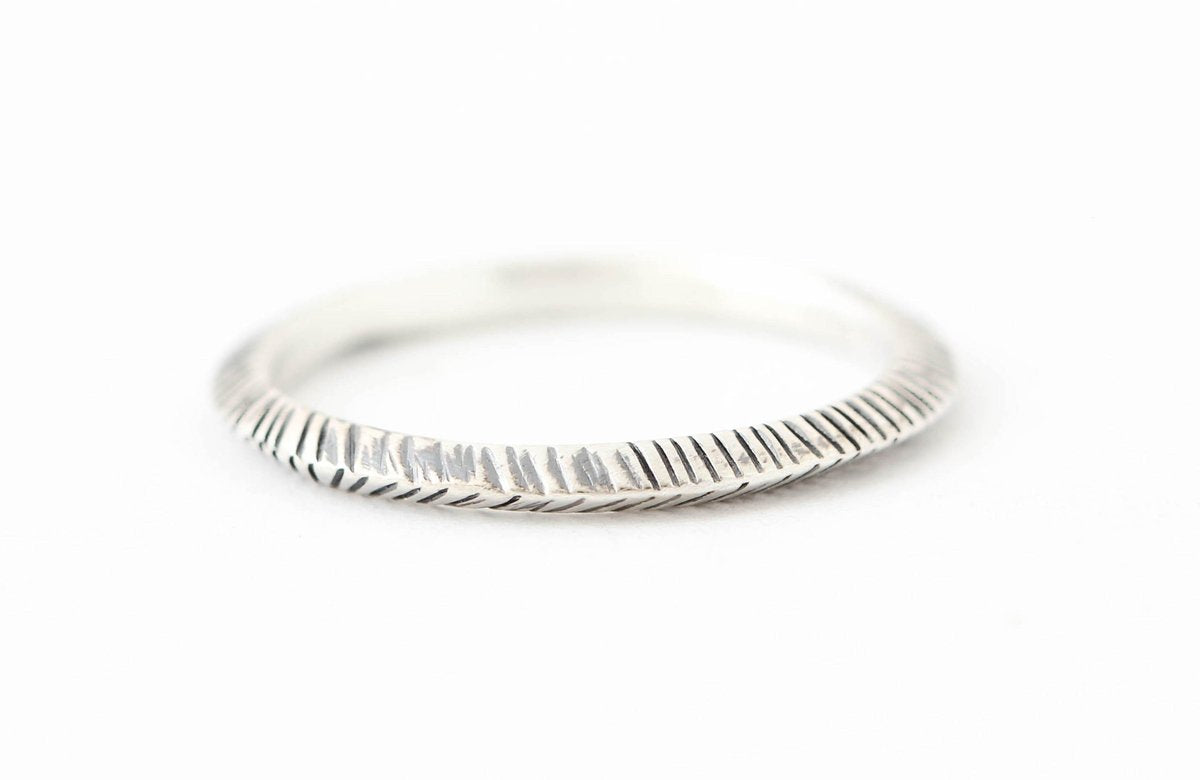 Sterling Silver Peak Ring