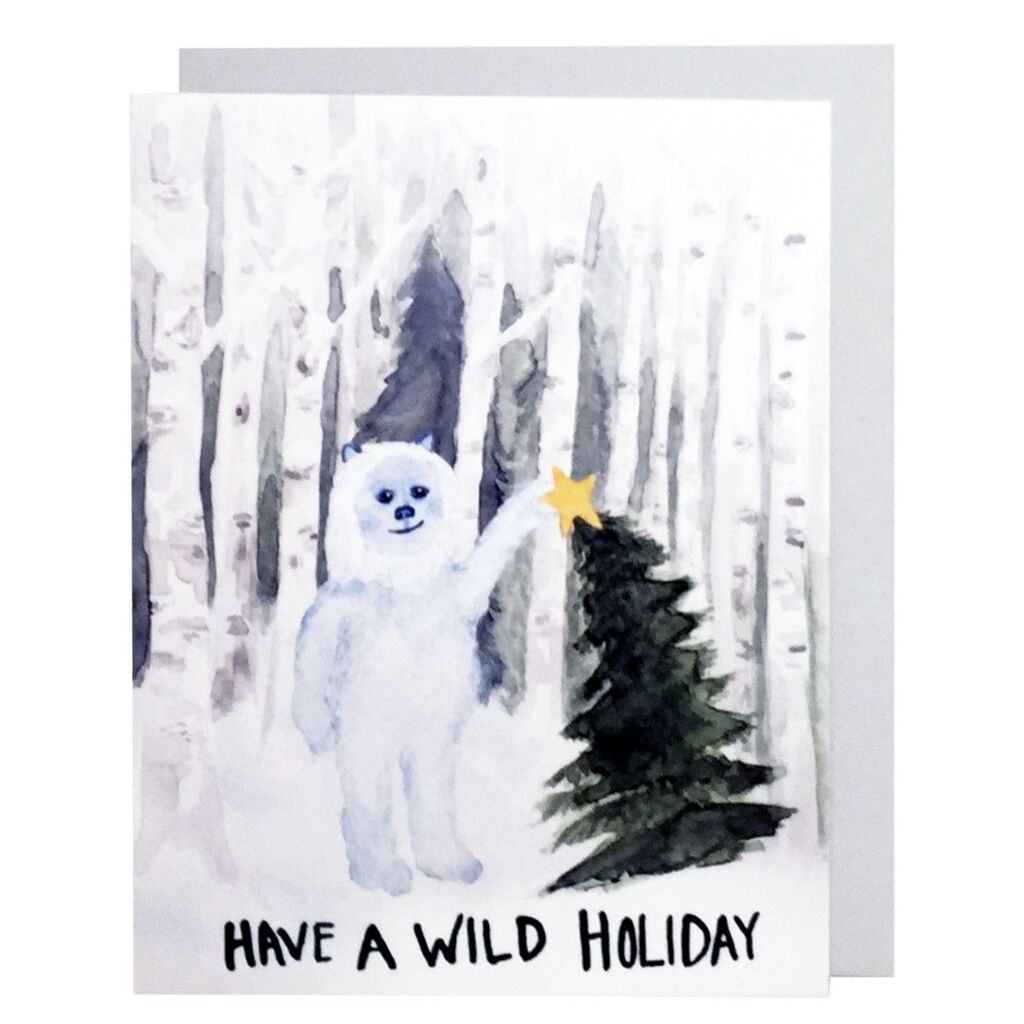 Holiday Yeti Card